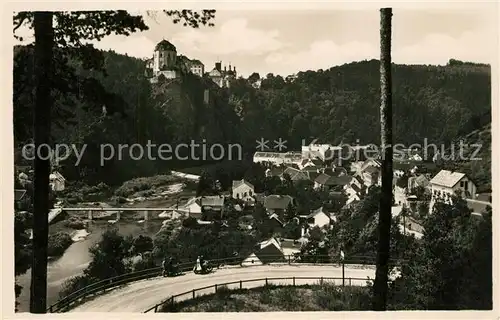 Frain_Thaya_Tschechien Panorama Blick zum Schloss Sommerfrische Frain_Thaya_Tschechien