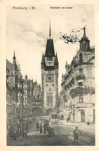 Freiburg_Breisgau Martinstor Strassenbahn Freiburg Breisgau