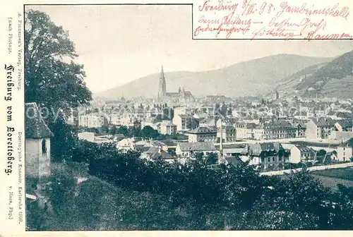 Freiburg_Breisgau Blick vom Lorettoberg Freiburg Breisgau