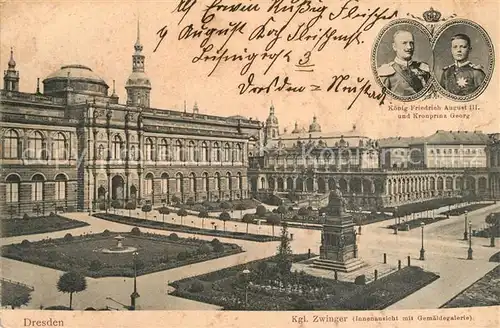 Dresden Zwinger mit Gem?ldegalerie  Dresden