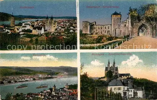 Andernach Remagen Schlo?ruine Apollinariskirche Andernach