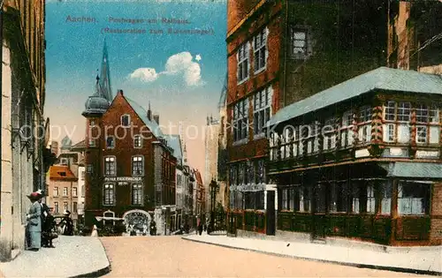 Aachen Postwagen am Rathaus Aachen