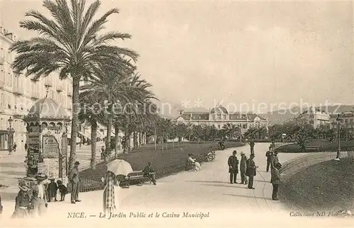 AK / Ansichtskarte Nice_Alpes_Maritimes Jardin Public Casino Municipal Nice_Alpes_Maritimes