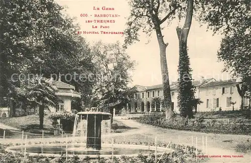 AK / Ansichtskarte Barbotan_les_Thermes Park Barbotan_les_Thermes