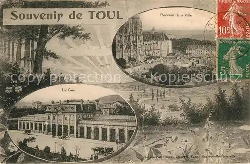 AK / Ansichtskarte Toul_Meurthe et Moselle_Lothringen Panorama de la Ville La Gare  Toul_Meurthe et Moselle