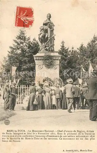 AK / Ansichtskarte Mars la Tour Monument National Mars la Tour