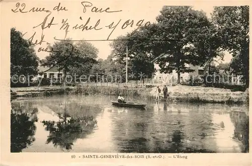 AK / Ansichtskarte Sainte Genevieve des Bois_Loiret Etang Sainte Genevieve des Bois