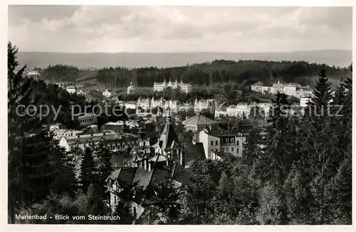 AK / Ansichtskarte Marienbad_Tschechien_Boehmen Panorama Blick vom Steinbruch Marienbad_Tschechien