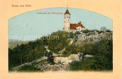 AK / Ansichtskarte Bruex_Most_Sudetengau Landeswart am Schlossberg Bruex_Most_Sudetengau
