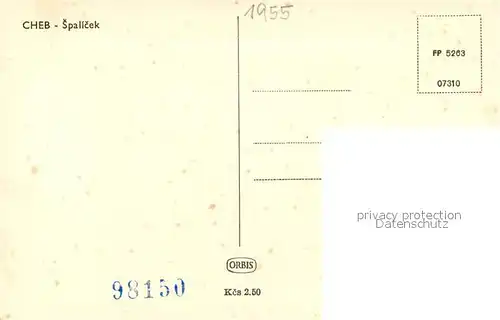 AK / Ansichtskarte Cheb_Eger Spalicek Alte Stadthaeuser 