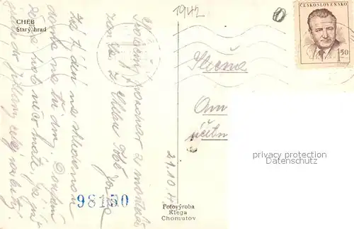 AK / Ansichtskarte Cheb_Eger Stary hrad 