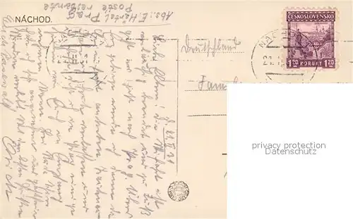 AK / Ansichtskarte Nachod_Tschechien Blick ins Tal Nachod Tschechien