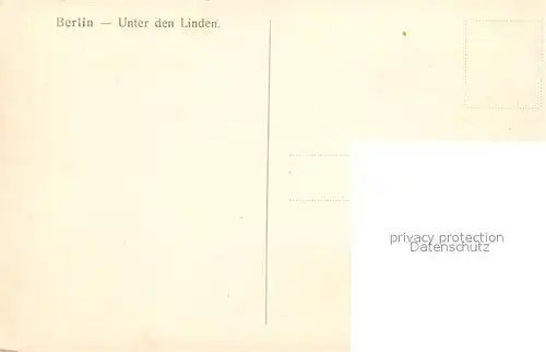 Berlin Unter den Linden Pferdekutschen Berlin
