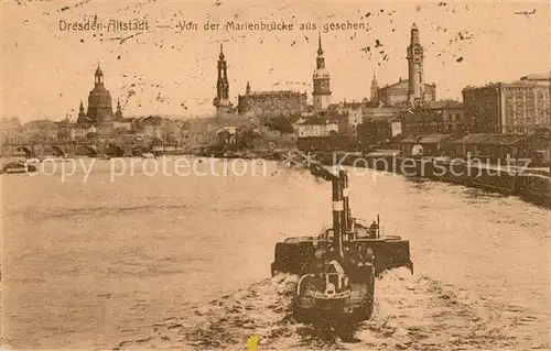 Dresden Altstadt Blick von Marienbr?cke Dresden