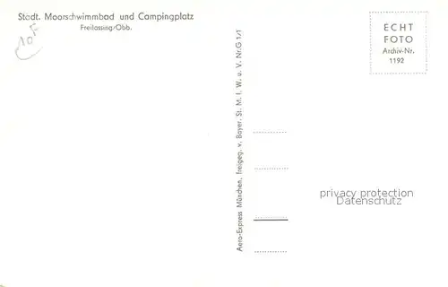 Freilassing Moorschwimmbad und Campingplatz Fliegeraufnahme Freilassing