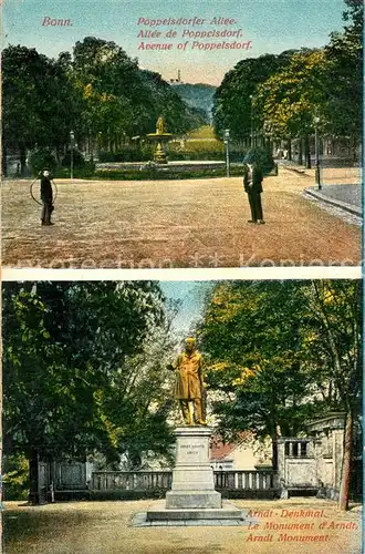 Bonn_Rhein Poppelsdorfer Allee Arndt Denkmal Bonn_Rhein