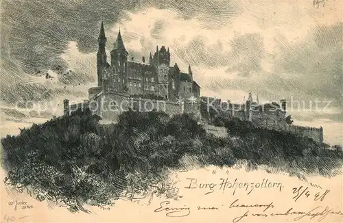 Burg_Hohenzollern K?nstlerkarte Burg_Hohenzollern