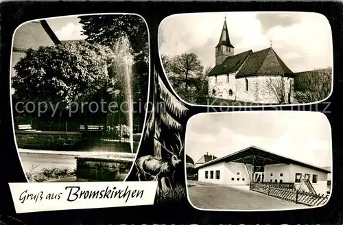 Bromskirchen Brunnen Kirche Bromskirchen