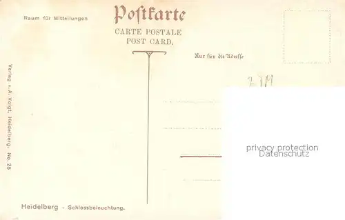 Heidelberg_Neckar Br?cken  und Schlossbeleuchtung Heidelberg Neckar