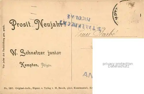 Bad_Hindelang Fliegeraufnahme Neujahrskarte Bad_Hindelang