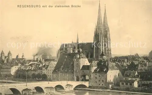 Regensburg mit steinernen Br?cke Regensburg