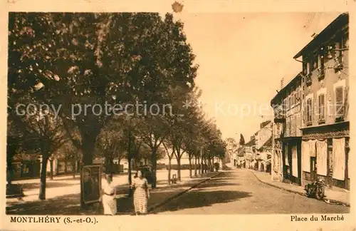 AK / Ansichtskarte Montlhery Place du Marche Montlhery