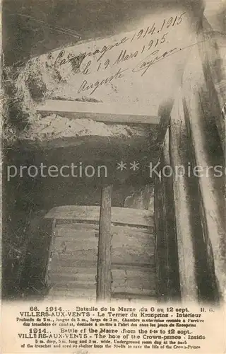 AK / Ansichtskarte Villers aux Vents Terrier du Kronprinz Villers aux Vents