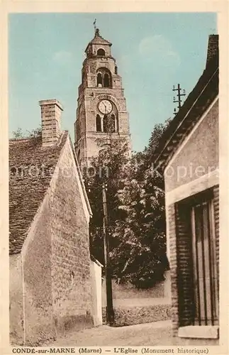 AK / Ansichtskarte Conde sur Marne Eglise  Conde sur Marne