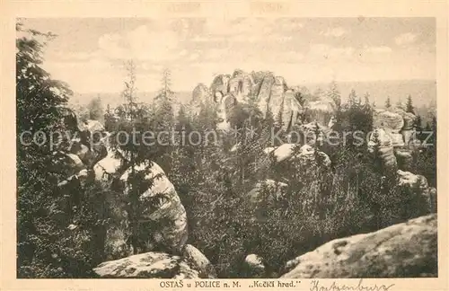 AK / Ansichtskarte Police_nad_Metuji Ostas Kocici hrad Sandsteingebirge Gebirgspanorama Police_nad_Metuji