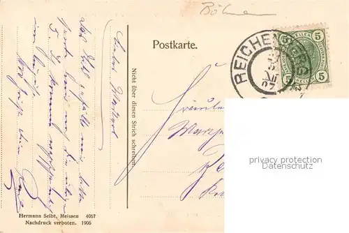 AK / Ansichtskarte Reichenberg_Liberec Panorama Blick von der Hohenhabsburg nach dem Villenviertel Reichenberg Liberec