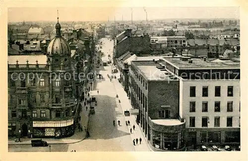 AK / Ansichtskarte Pardubitz_Pardubice Stadtpanorama Hauptstrasse Pardubitz Pardubice