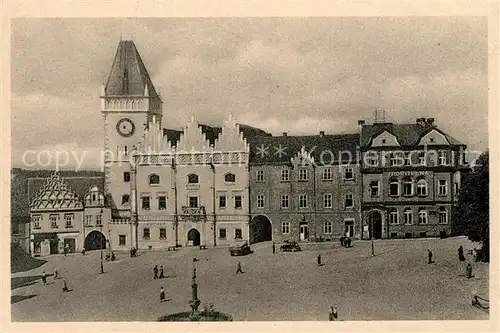 AK / Ansichtskarte Tabor_Suedboehmen Marktplatz Tabor Suedboehmen