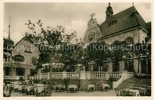 AK / Ansichtskarte Marienbad_Tschechien_Boehmen Kavarna Krakonos Cafe Ruebezahl Marienbad_Tschechien