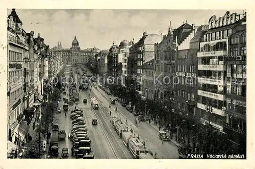 AK / Ansichtskarte Praha_Prahy_Prague Vaclavske namesti Wenzelsplatz Praha_Prahy_Prague