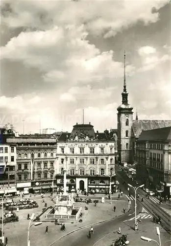 AK / Ansichtskarte Brno_Bruenn Namesti Svobody Friedensplatz Denkmal Kirche Brno_Bruenn