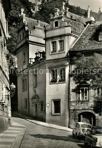 AK / Ansichtskarte Praha_Prahy_Prague Renaissance Haus Nr 165 III Snemovni Gasse 16. Jhdt. Praha_Prahy_Prague
