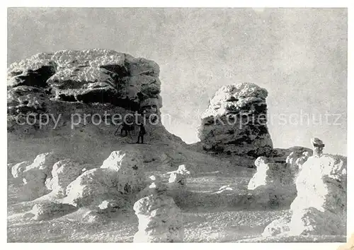 AK / Ansichtskarte Freiwaldau_Tschechien Fuhrmannsteine im Altvatergebirge Winterlandschaft Freiwaldau Tschechien