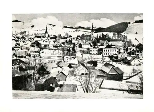 AK / Ansichtskarte Maehrisch_Altstadt Stadtpanorama Winterlandschaft Maehrisch_Altstadt