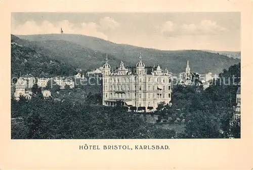 AK / Ansichtskarte Karlsbad_Eger Hotel Bristol Karlsbad_Eger