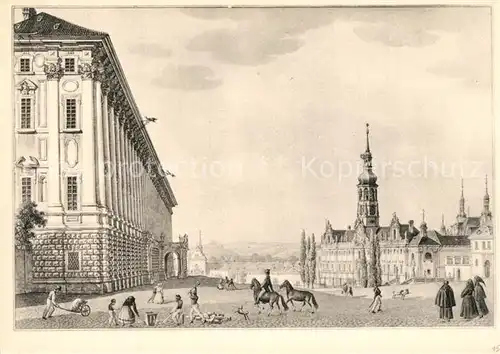AK / Ansichtskarte Prag_Prahy_Prague Stadtansicht anno 1830 Morstadt Kuenstlerkarte Prag_Prahy_Prague