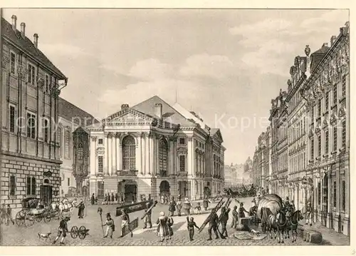 AK / Ansichtskarte Praha_Prahy_Prague Stadtansicht anno 1830 Morstadt Kuenstlerkarte Praha_Prahy_Prague