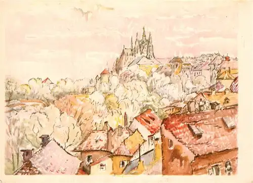 AK / Ansichtskarte Prag_Prahy_Prague Klimova Kuenstlerkarte Prag_Prahy_Prague