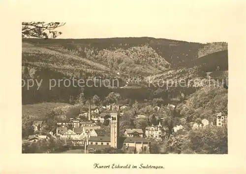 AK / Ansichtskarte Eichwald_Tschechien Panorama Kurort im Sudetengau Eichwald Tschechien