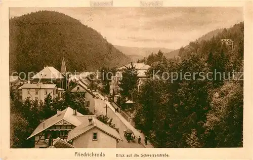 AK / Ansichtskarte Friedrichsroda Schweizestrasse Friedrichsroda