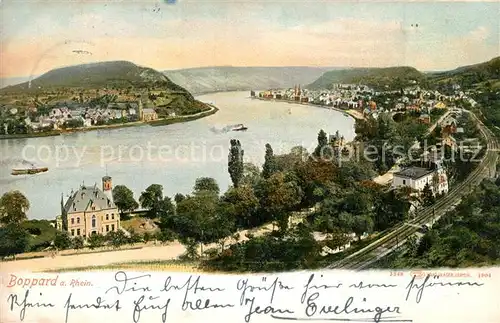 AK / Ansichtskarte Boppard_Rhein Rheinpartie Boppard Rhein