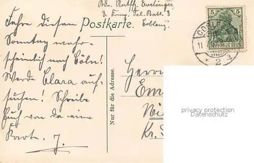 AK / Ansichtskarte Boppard_Rhein Rheinpartie Boppard Rhein