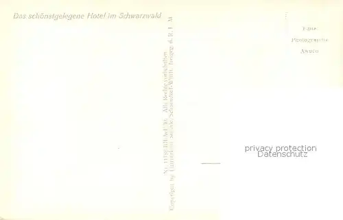 AK / Ansichtskarte Freudenstadt Fliegeraufnahme Schwarzwaldhotel Waldlust Freudenstadt