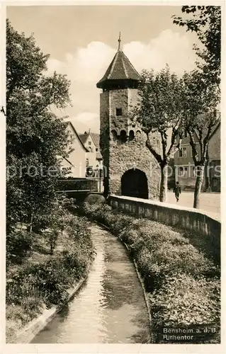 AK / Ansichtskarte Bensheim_Bergstrasse Rinnentor Bensheim_Bergstrasse