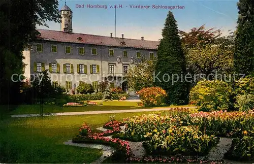 AK / Ansichtskarte Bad_Homburg Vorderer Schlossgarten Bad_Homburg