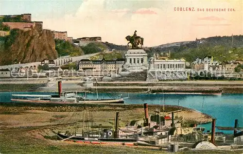 AK / Ansichtskarte Koblenz_Rhein Deutsches Esck Dampfer Koblenz_Rhein